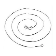 925纯银八角蛇链电度白金蛇骨项链厂家批发单链爆款配链