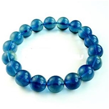 YUANLM天然巴西特级超罕见蓝萤石手链