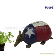 【力鸿工艺品】供应天然树脂动物储钱罐可加印公司Logo