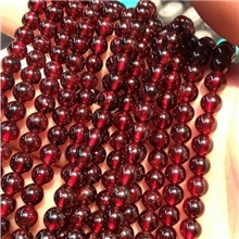 缘雅天然AAA级石榴石水晶散珠水晶饰品水晶半成品批发