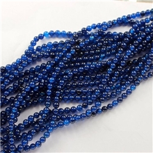 缘雅天然AAA级深蓝玛瑙水晶散珠水晶饰品水晶半成品批发