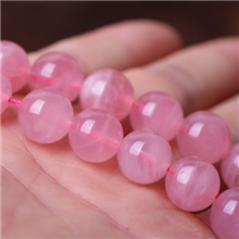 缘雅天然AAA级马达加斯加粉晶水晶散珠水晶饰品水晶本成品批发