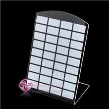 81003实体店亚克力L型耳钉展示板/耳钉耳环展示架36对