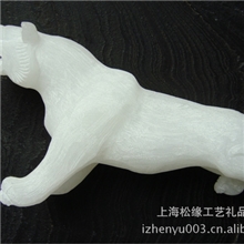 动物园礼品保护老虎吉祥物白玉玉石雕刻老虎玉雕老虎