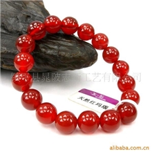 红玛瑙串珠手链玛瑙玉石手镯挂件项链圆珠