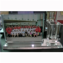 水晶摆件放照片影像同学聚会周年庆典刻字激光内雕