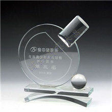 厂家直售水晶工艺礼品奖杯\球类奖杯开业赠客户商务礼品定制