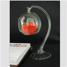 超低价批发纯手工透明挂吊球形玻璃花瓶工艺礼品家居摆件婚庆道具