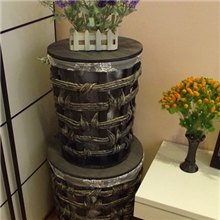 畅销品草编洗衣篓草编工艺品植物编织工艺品脏衣桶山东草编