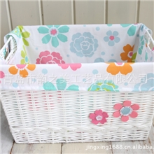 出口日本外贸原单小太阳花收纳盒收纳篮储物篮储物盒塑编