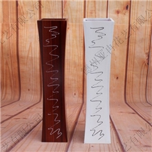 50公分拉丝木制花瓶家居装饰木制花器