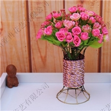 厂价批发精美时尚铁艺插花小花瓶小铁艺插花花瓶