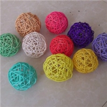 厂家自主研发手工编织各彩色藤球