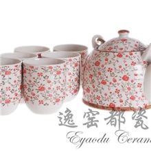 景德镇陶瓷/七头小碎花大提梁壶茶具【大额批发中心】亏本清仓