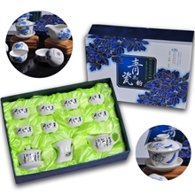 德化厂家直销12头羊脂玉陶瓷茶具功夫茶具套装茶具批发茶盘