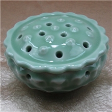 龙泉青瓷莲子熏香炉招财香薰炉卧室香薰家饰摆件办公室香道香薰