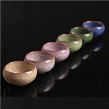 台湾冰裂茶具套装冰裂秞茶具碗形杯多色可选冰裂茶杯批发