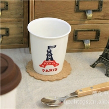3ehouse新款陶瓷eco杯paris铁塔小口杯zakka陶瓷创意水杯