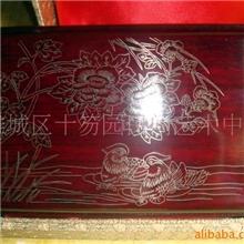 供应红木嵌银丝漆器首饰盒纯银丝镶嵌高档礼品工艺品