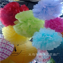 义乌厂家直销纸花纸花球手工折纸花纸花装饰婚房装饰满包邮