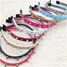 Dreamhigh2朋克风T-ara朴智妍10铆钉发箍2013饰品义乌加工代购