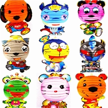 厂家热销折叠灯笼卡通动物led纸灯笼价格优惠