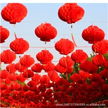塑料纸大红灯笼/油光纸喜庆小灯笼批发/中秋节春节装饰婚庆