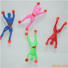 批发供应爬墙超人爬墙蜘蛛侠打滚小人塑胶玩具