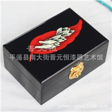 彩绘漆器首饰盒平遥漆器高档包装手绘礼盒厂家定制工艺品批发