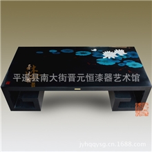 手工实木原创设计新中式古典彩绘禅意茶几个性家具别墅家具定制