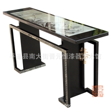 新中式彩绘条几/实木手绘条案条几平头案中式手绘家具厂家直销