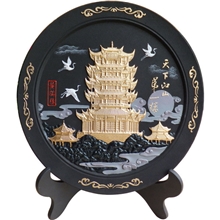 碳雕商务礼品摆件炭雕厂家活性炭雕工艺品个性定制创意245黄鹤楼