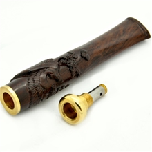 宏雅烟嘴过滤可清洗循环型烟嘴精雕黑檀木烟嘴批发