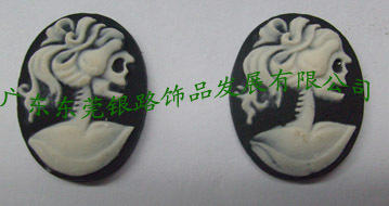 厂家直销树脂浮雕美女骷髅头、浮雕美人头、浮雕花草