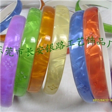 长期生产销售仿贝壳彩色POLY树脂装饰圈