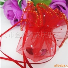 供应批发婚庆亮点圆盘喜糖纱袋