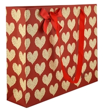 批发加大号服装礼物包装袋爱心礼品袋现货