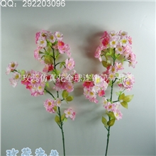 仿真新中樱花高档梅花桃花仿真花批发仿真花厂家人造花绢花