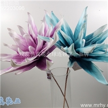 厂家直销高档手感欧式仿真花单头大花PU手感仿真花批发1056