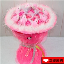 海豚卡通花束批发情人节11180343每款5束起混批】厂家超低价批发