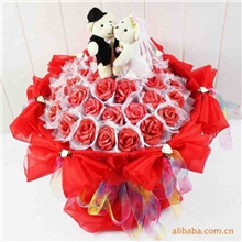 超低价团购合作情人节卡通花束批发【每款5束起混批】0036