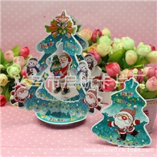 新款厂家直销韩国创意三维立体体圣诞节贺卡圣诞贺卡批发