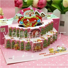 新款立体三维圣诞大贺卡圣诞贺卡新年贺卡圣诞卡片批发