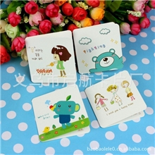韩国版创意新款对折卡通小卡片带信封批发小贺卡批发S601