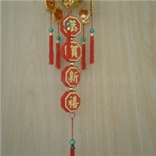 供应福字炮头串,节日佳饰，金球炮头串