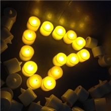 自产自销电子蜡烛七彩蜡烛单色蜡烛声控蜡烛聚会促销用品