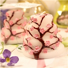 广东十年蜡烛工厂桃花蛋糕蜡烛婚庆回礼蜡烛生日蜡烛批发