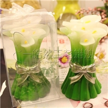 蝴蝶百合无烟蜡烛婚庆婚礼蜡烛广东十年蜡烛工厂厂家小额混批