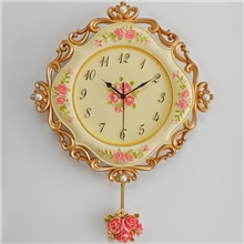 创意镂空钟表挂钟欧式树脂浮雕纯手工工艺厦门厂家直销