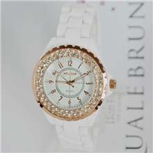 厂家批发陶瓷手表时尚真陶瓷防水男女款高档礼品对表T001